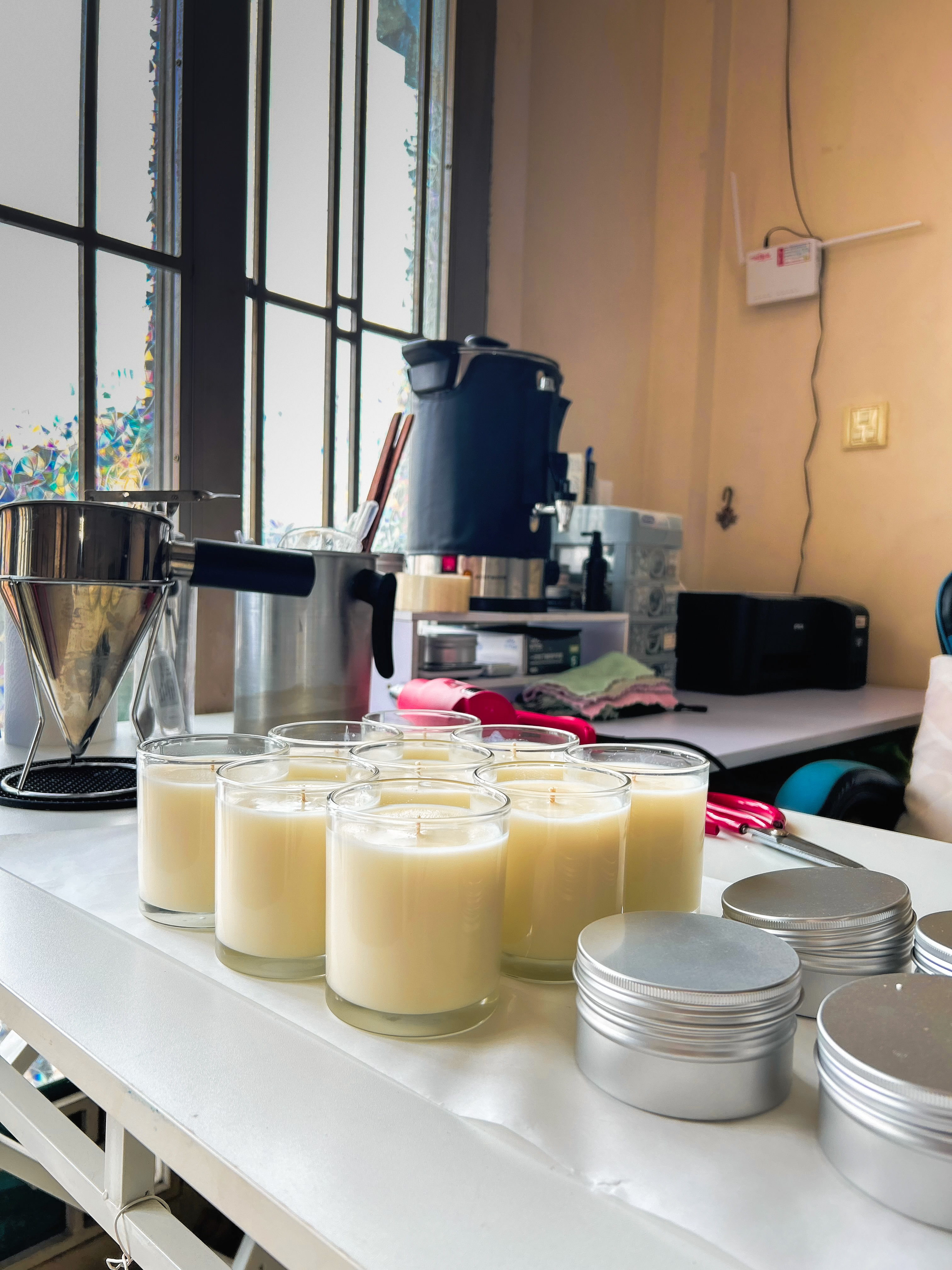 Candle workshop atmosphere